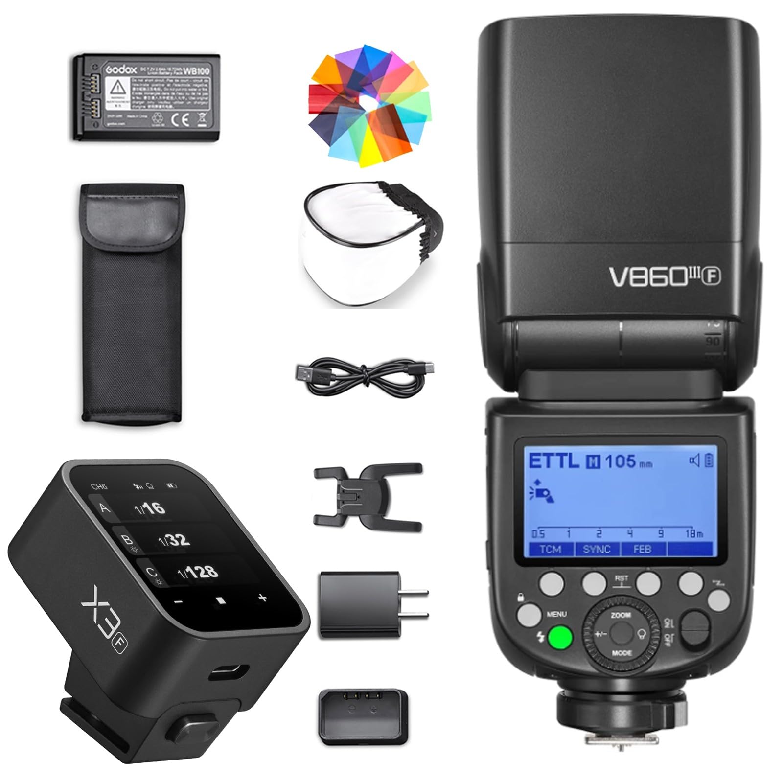 Amazon | Godox V860III-F フラッシュ + X3-F フラッシュ